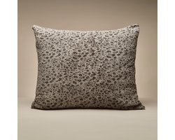 Zelesta Teddybed Panter Kussenslopen Taupe - Kussenslopen 60 x 70 set van 2 - Teddy kussenslopen