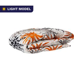 Zelesta Wonderbed Light Jungle Vibe 240x200cm - Dekbed zonder overtrek - 30 dagen proefslapen - Wasbaar hoesloos dekbed - Bedrukt dekbed - Dekbed met print - Zomerdekbed