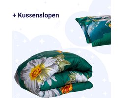 Zelesta Wonderbed Spring Flowers 140x200cm - Dekbed zonder overtrek - 30 dagen proefslapen - Wasbaar hoesloos dekbed - Bedrukt dekbed - Dekbed met print - All Year Winterdekbed & Zomerdekbed