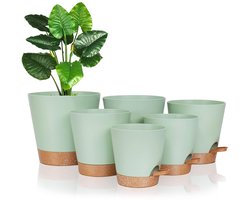 Zelfbewaterende Plantenpotten - Binnen gebruik - Diverse maten - Plastic