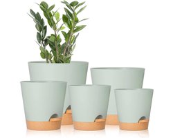 Zelfbewaterende Plantenpotten met Drainage - 5 Maten voor Kamerplanten, Cactussen en Bloemen