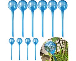 Zelfbewateringsbollen voor Planten - 10 Stuks Automatische Watergevers voor Binnen- & Buitenplanten - Vakantie Plantenverzorging - Waterbesparend - Transparant - 1 Set