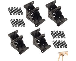 Zelfborgende scharnieren - klapscharnieren voor meubels - 4 stuks