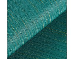 Zelfklevend Behang Groen met Goud - Textured Behang in Petrol en Turquoise voor Vintage Meubels - 40 x 200 cm, Wasbaar en Duurzaam