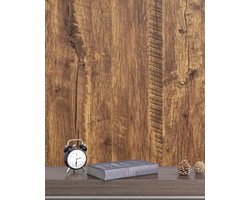 Zelfklevend Behang Houtlook 44cm×10m - Vinyl Plakfolie voor Muren en Meubels