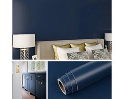 Zelfklevend Behang in Blauw voor Slaapkamer en Badkamer - 40CMx5M