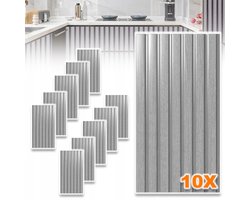 Zelfklevend Behang Met Grijze Houtnerfstructuur - Realistische 3D-Textuur Waterdicht En Gemakkelijk Schoon Te Maken Geen Lijm Nodig Op Maat Te Snijden - Voor Keuken, Kast, Aanrecht En Kantoor - 30x60 cm