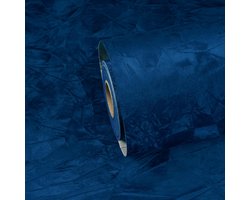 Zelfklevend Donkerblauw Fluweel Stof Behang - Waterafstotend en Verwijderbaar