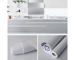 Zelfklevend papier voor meubels, glanzend glitter, 40 x 300 cm, zelfklevend behang, waterdichte vinylstickers voor meubels, keukenmuren, tafels, badkamers, kasten en aanrechtbladen - Grijs
