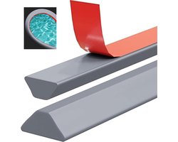 Zelfklevend T-vorm waterkeringsprofiel - grijs - 2 meter - voor inloopdouche