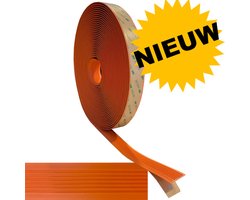 Zelfklevend veiligheid rubber antislipstrip | Breedte 30mm | Oranje | 3 meter