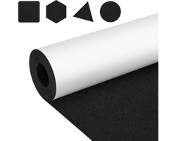Zelfklevend vilt 50x150cm - Meubelviltjes - Zelfklevend meubelvilt - Antikras Vloerbeschermers - Zwart