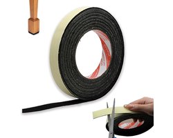 Zelfklevend Vilt - Beschermende Tape - Meubels Beschermen - Op Maat Te Snijden - 10 Meter Rol - Zwart