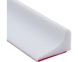 Zelfklevende 200 cm Duschwasserstop voor Douche, Scheiding van Nat en Droog, Siliconen Waterstop Stripe voor Keuken en Badkamer (Wit)