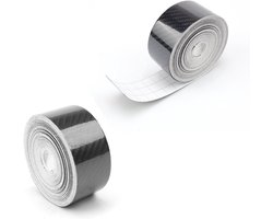 Zelfklevende 5D Carbon Folie Buiten - 2 Rollen van 3 cm x 10 m voor Auto's, Meubels en Computers, Zwart Matte Afwerking, Duurzaam en Waterbestendig