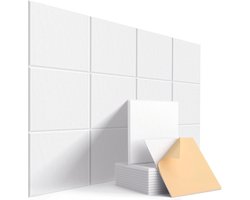 Zelfklevende akoestische panelen - geluidsabsorberende wanddecoratie - hoge dichtheid - akoestisch schuim (30x30x09 cm) acoustic panels