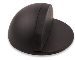 Zelfklevende deurstopper - zwart - diameter 4,5cm - hoogte 2,5cm - deurstop