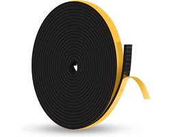 Zelfklevende Dichtingsband voor Deuren en Ramen, 9 mm (B) x 3 mm (D) - Isolatie tegen Kou, Geluid en Stof, Ideaal voor Energiezuinig Wonen