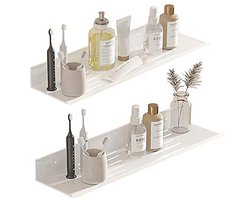 Zelfklevende Douche Caddy 2 Pack RVS - Badkamer Plank Zonder Boren