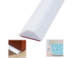 Zelfklevende douche-spatbescherming – Waterdichte vloerbarrière voor inloopdouches – Waterkerende strip voor scheiding tussen natte en droge zones – Douchedrempel/waterkering voor badkamers en keukens – 3 x 100 cm