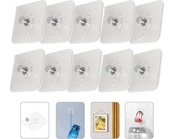 Zelfklevende fotohaken - 32 stuks - robuust en kleverig - ophangen van afbeeldingen, lijsten en spiegels - woonkamer slaapkamer badkamer klevende spijker
