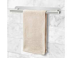 Zelfklevende handdoekhouder van RVS，voor in uw badkamer - Boorvrij handdoek houder voor zowel standaard formaat handdoeken als grote handdoeken