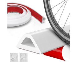 Zelfklevende Hoekbeschermer voor Douche, 2m Rubber Waterdichting, Ideaal voor Badkamer en Keuken, Wit