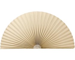 Zelfklevende jaloezieën - Plissé gordijnen - Raam decoratie - Halve schaduw - 59 cm straal - Geel
