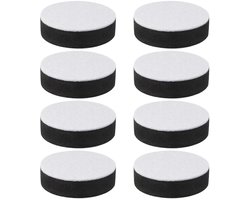 Zelfklevende meubelverhogers met viltlaag, 1,25 cm verhoging, geschikt voor bedden, banken, tafels en stoelen, 8 stuks, zwart.