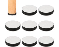 Zelfklevende Meubelverhoging Koolstofstaal Vilt Antislip - Meubelverhoger Ronde Bedverhoging Meubels Kast Bureau Bank - Set van 8