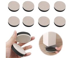 Zelfklevende meubelverhogingen - 8 stuks - 5 cm - antislip vilt - voor tafelpoten, stoelen, kasten en bureaus