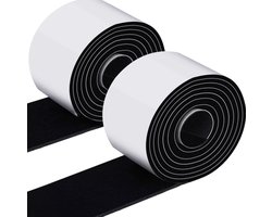 Zelfklevende meubelvilt tape 100 cm x 5 cm – polyester viltstrip rol, harde vloer- en oppervlakbeschermer, zwarte glijbescherming, meubelbeschermers, DIY viltstrips en schuifpadtape