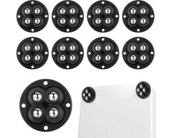 Zelfklevende Meubelwielen - 8 Stuks - Plat - 360 Graden Kogelwielen voor Kleine Meubels