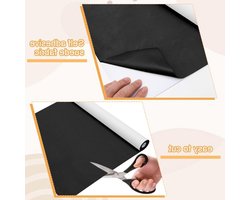 Zelfklevende Microfiber Stof 200 x 40 cm - Stretch Suede Look Faux Leer voor Auto Interieur, Meubels en DIY Projecten