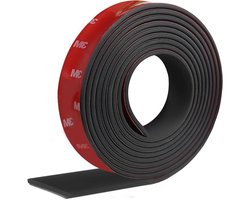 Zelfklevende neopreen rubber strips - 25 mm x 15 mm x 32 m - Massief rubber - Voor afdichting en bescherming