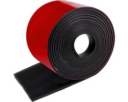 Zelfklevende neopreen rubberen strips 75 mm x 15 mm x 32 m - Stevig rubber voor afdichting en bescherming