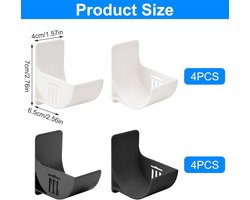 Zelfklevende Organizer-rekken - Ruimtebesparend - Set van 8 - HIPS-materiaal