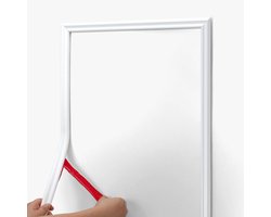 Zelfklevende Sierlijst Flexibel - 3 Meter - 3.2cm Breed - Wandlijst & Kaderlijst Wit - Zelfklevende Wandafwerking voor Woonkamer & Slaapkamer - DIY 3D Plafondafwerking Voor Kastdeuren En Fotolijsten