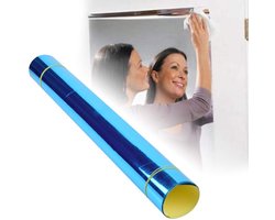 Zelfklevende Spiegel Sticker 50X100Cm voor Home Gym - PVC Deur Spiegel Decals voor Muur - Deur Raam Plastic Metaal Keramische Tegels .