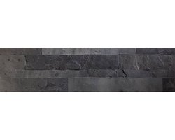Zelfklevende Steenstrip Black Carbon 60x15cm