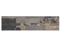 Zelfklevende Steenstrip - Natuursteen - Grijs - Reliëf - 60x15cm
