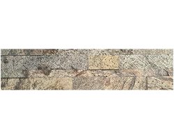Zelfklevende Steenstrip - Natuursteen - Multi Gold - Reliëf - 60x15cm