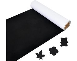 Zelfklevende stof voor auto-interieur en meubels, zwart, 20 x 140 cm