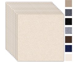 Zelfklevende Tapijttegels 50 x 50 cm - Set van 10 - Duurzaam Tapijt voor Woning en Kantoor - 2,5 m²