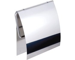 Zelfklevende toiletrolhouder van roestvrij staal met deksel en 20 jaar garantie