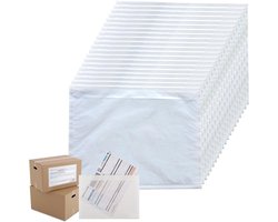 Zelfklevende Transparante Pouches voor Documenten, Enveloppen voor Bonnen en Facturen, 20 Stuks voor Organisatie en Bescherming van Papieren