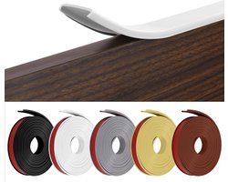 Zelfklevende U-vormige meubelrand, flexibele meubeltape, beschermstrips voor bureau- en werkbladranden, 5M x 18mm, ideaal voor meubels, knutselen en kasten