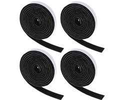 Zelfklevende Viltstrips voor Meubels - Antislip Meubelbescherming en Snijbare Vilttape - Zwart 1/2 x 150 cm