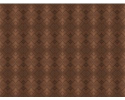 Zelfklevende vinyl muurbekleding op rol per meter - Muursticker voor hoofdbord - BRUIN HOUT ART DECO - 120x160cm