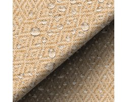 Zelfklevende vinyl muurbekleding op rol per meter - Muursticker voor hoofdbord - ELEGANT ROTAN MET WIETBOOM - 120x180cm